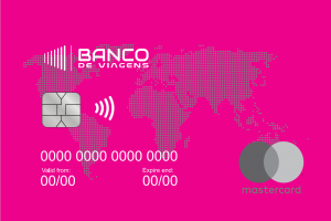 cartão de crédito Banco de Viagens Pink